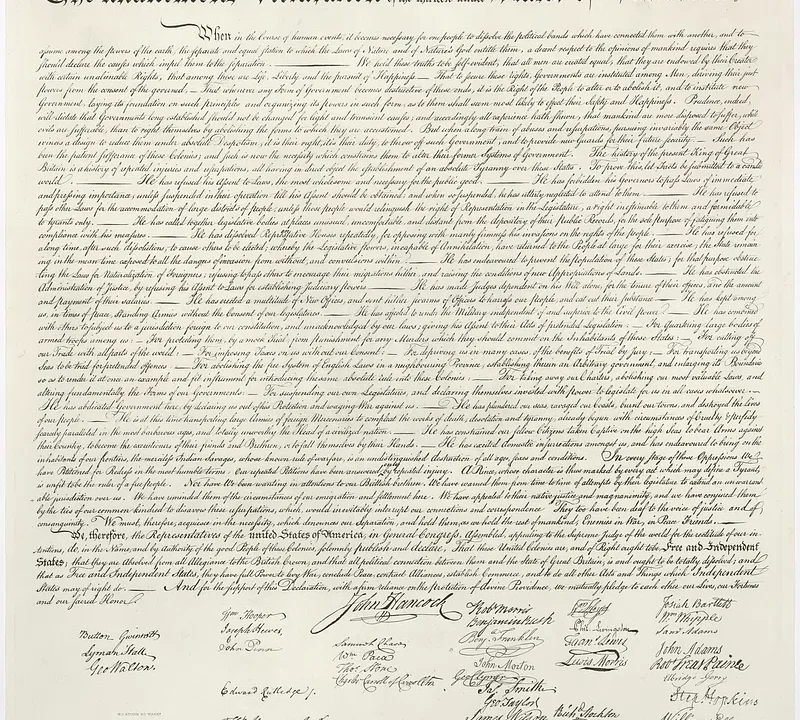 Reading of Dignity in Declaration of Independence